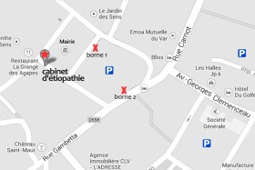 parking gratuit - Alexandre Hryb - etiopathe Cogolin - Saint Tropez - Sainte Maxime - Le Lavandou - La Londe